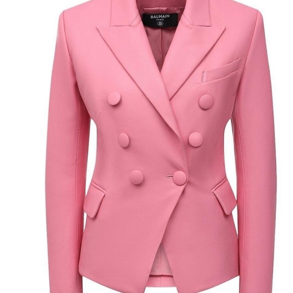 Balmain Other - ❌❌SOLD❌❌2️⃣1️⃣0️⃣0️⃣ NWT Authentic Balmain Leather Blazer Size 36-S